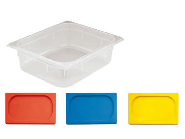 Pojemnik transportowy z polipropylenu - kolorowa pokrywa