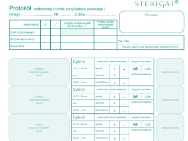 Koperta dokumentacji procesu sterylizacji